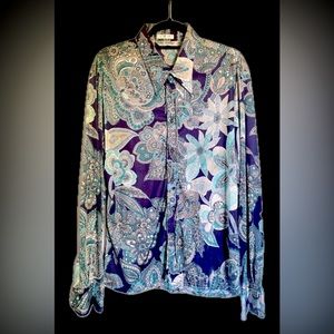 Nik Nik Vintage 70s Disco Long Sleeve Button Down